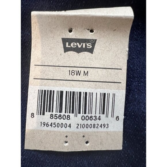 Levi's Women 315 Shaping Bootcut Mid Rise Zip Fly Stretch Jeans 18W Dark Blue - Picture 15 of 16